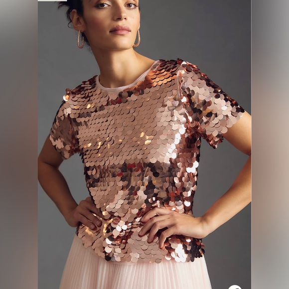 Anthropologie Tops - NWT Anthropologie/Eva Franco Aja Sequined Party Top Size S